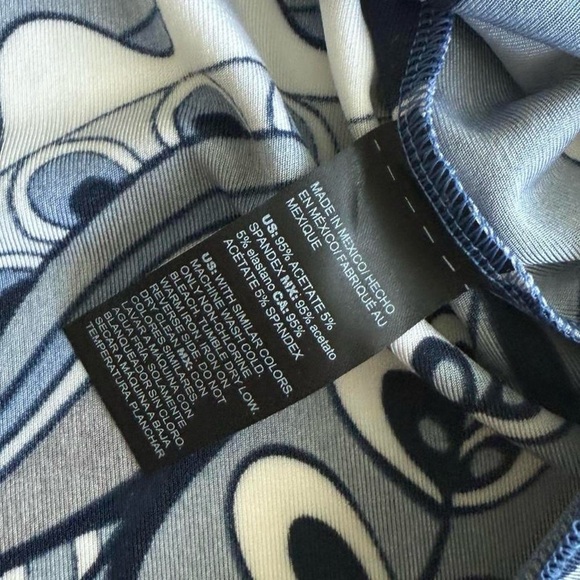 Abstract Blue and Black Women's Top - Picture 3 of 4